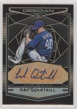 2019 Chronicles Obsidian Electric Etch Orange Prizm 33/50 Cal Quantrill Auto z5b