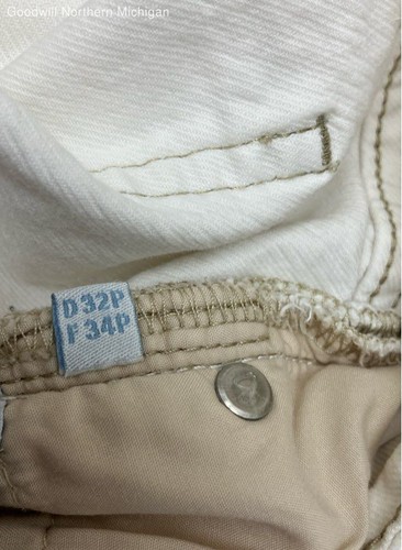 Boden Juniors White Solid Stretch Denim Skinny Jeans Size 32P Five Pocket Casual - Picture 5 of 7