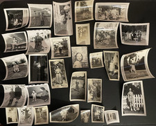 Lot of 30 Vintage Photo's Family, Kids, Trips, Cars, Women, Men 1940's 50's