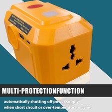Power Inverter Generator for Dewalt Battery DC 20V to AC 110V 220V Power Station