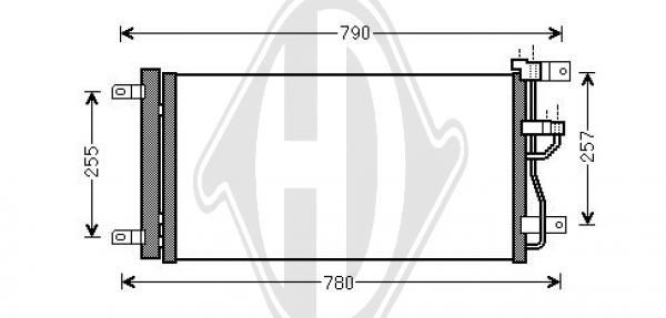 Diederichs Kondensator DCC1741 FÜR Chevrolet Opel-image