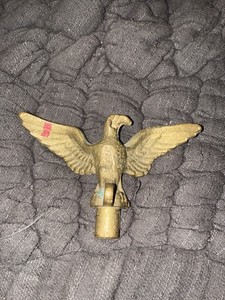 Vintage Brass Eagle Flag Pole Topper