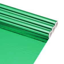 3Pcs Green Hot Stamping Heat-Activated Foil Roll, 6" W x 3ft l