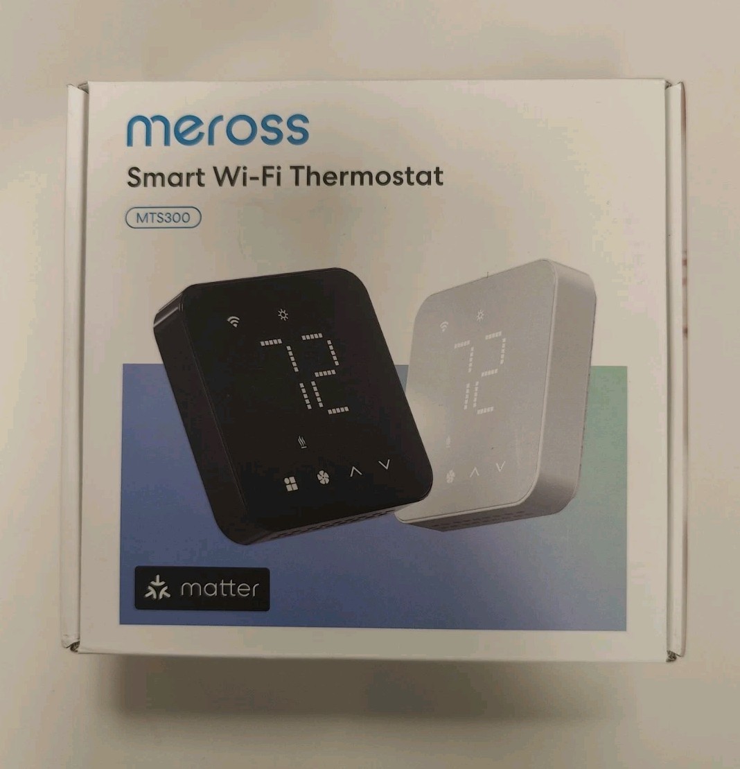 Meross MTS300 Smart Wi-Fi Thermostat Matter White