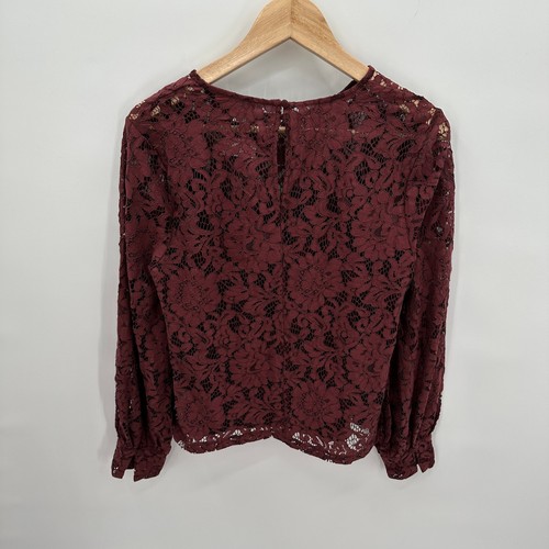 EVEREVE NWT Allison Joy Aviva Volume Sleeve Lace Top // XS - Picture 13 of 13