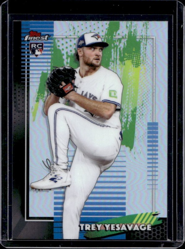 2026 Topps Finest Trey Yesavage RC Refractor Rookie #96 Blue Jays