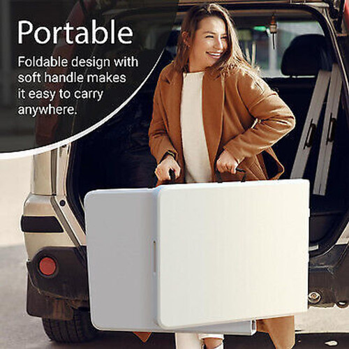 USED 4/6 Ft Plastic Folding Table - Perfect for Indoor/Outdoor Dining & Parties - Picture 6 of 10