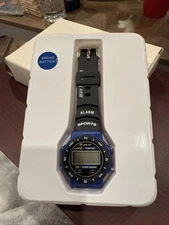 LifeLong Digital Sports Watch W/Multi-Alarm 1/100 Sec Chronograph New Old Stock