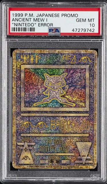 1998-99 POKEMON JAPANESE POKEMON JAPANESE PROMO ANCIENT MEW I PSA 10