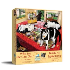 SunsOut Who let the Cats Out 1000 pc Jigsaw Puzzle