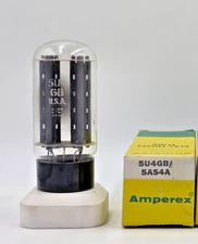 5U4GB / 5AS4 Amperex 1 Tube New (New Old Stock)Test NEW 1 Year Warranty