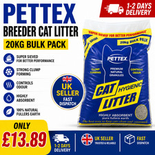 PETTEX Hygienic Cat Litter 20kg Bulk Pack Strong Odour Control UK Seller 0.69 per kilo