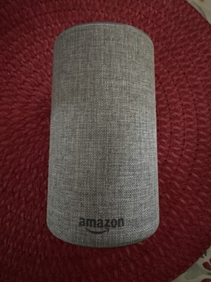 Amazon Echo (2nd Generation) Gray Fabric Smart Speaker Alexa Wi-Fi Bluetooth