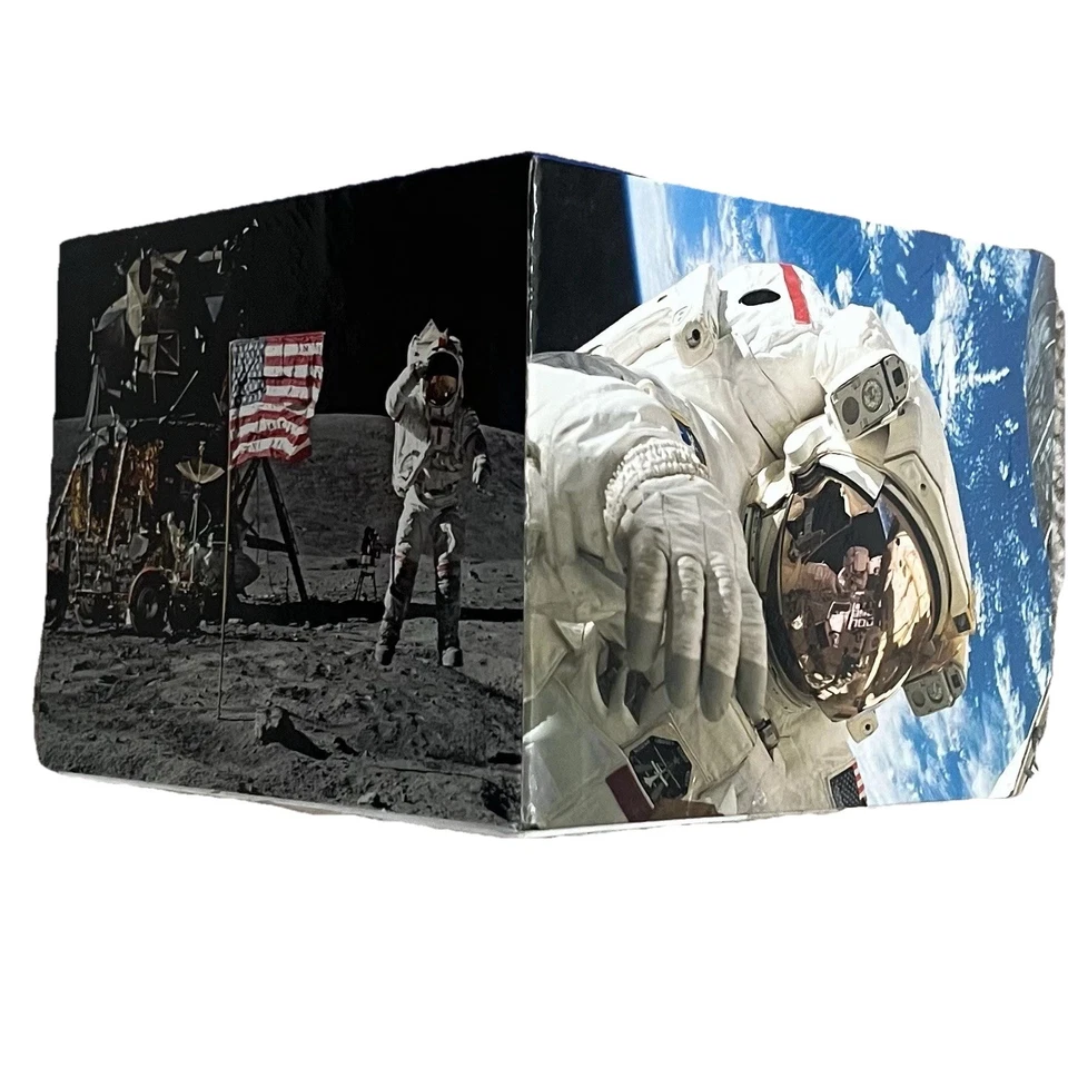 Rompecabezas de exploración espacial de 2 lados 50 piezas DBL PZL Kennedy centro espacial NASA Foto 2 de 4