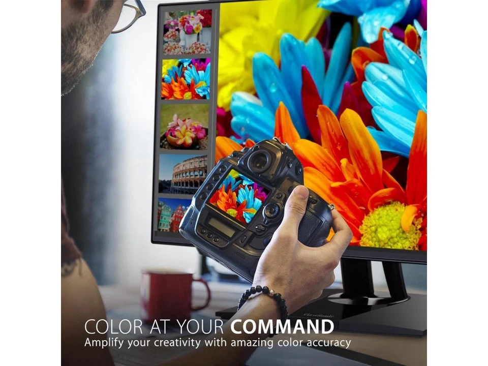 ViewSonic VP3256-4K 32 Inch Premium IPS 4K UHD Ergonomic Monitor with Ultra-Thin - Image 2 of 4