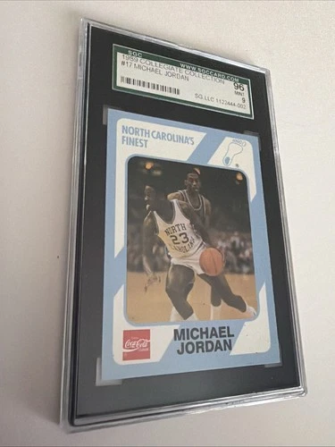 MICHAEL JORDAN 1989 Collegiate Collections BB Card 17 SGC 9 Mint Graded UNC