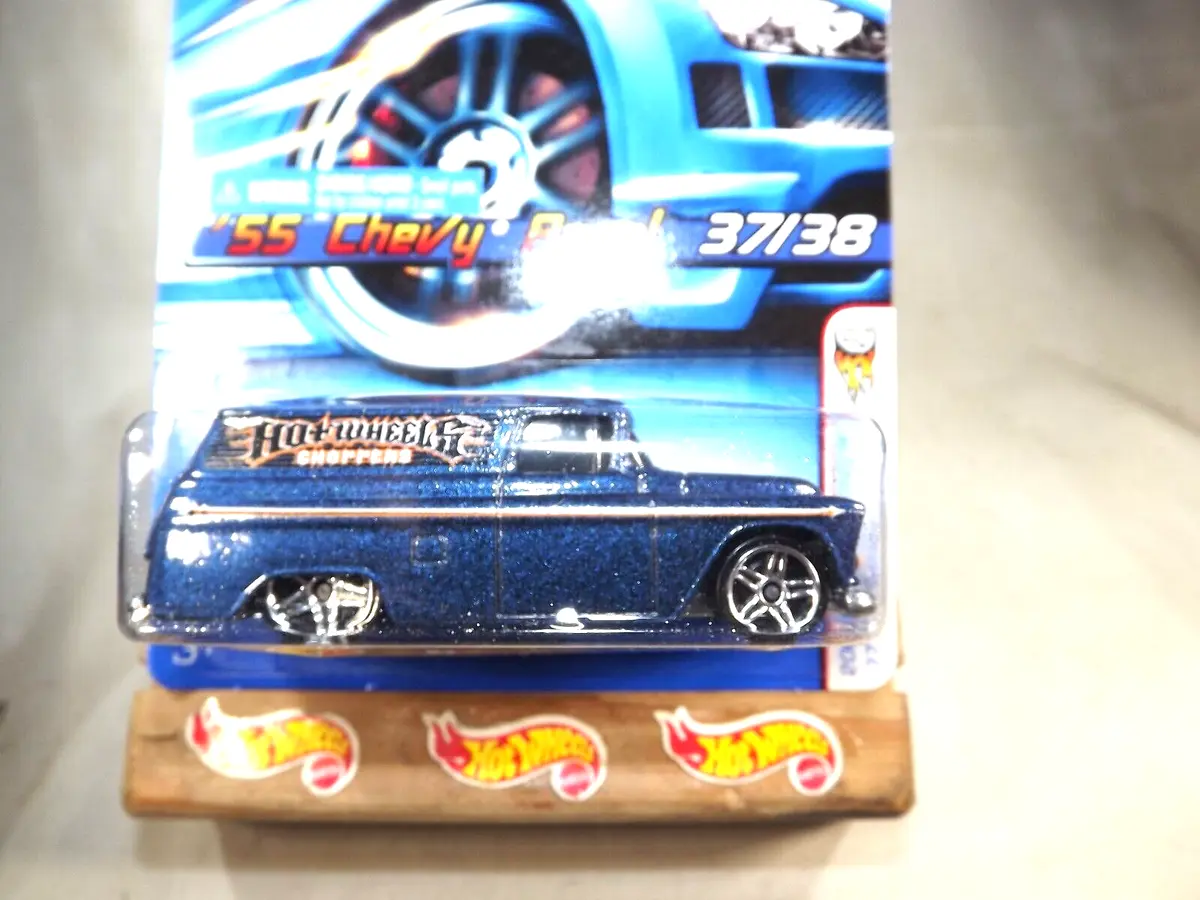2006 Hot Wheels #37 First Editions 37/38 '55 CHEVY PANEL Blue