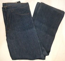 Vintage 1970's Sears Trim Fit Bell Bottom Flare Raw Denim Jeans 36/31 NEW NWT