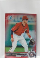 Carter Kieboom 2017 Bowman Chrome Mini Red Refractor RC 05/10 #239 Nationals