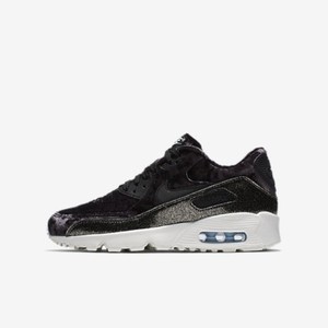 Nike AIR MAX 90 QS GS UK 5.5 EUR 38.5 Nero Riflettente Argento AH8287 001 |  eBay