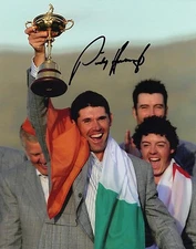 Padraig Harrington Signed 10X8 Photo Ryder Cup Winner AFTAL COA (3027)