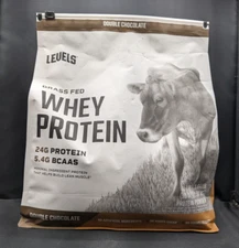 Levels - Grass Fed - Whey Protein - Protein Powder - Double Chocolate - 5.64 lbs
