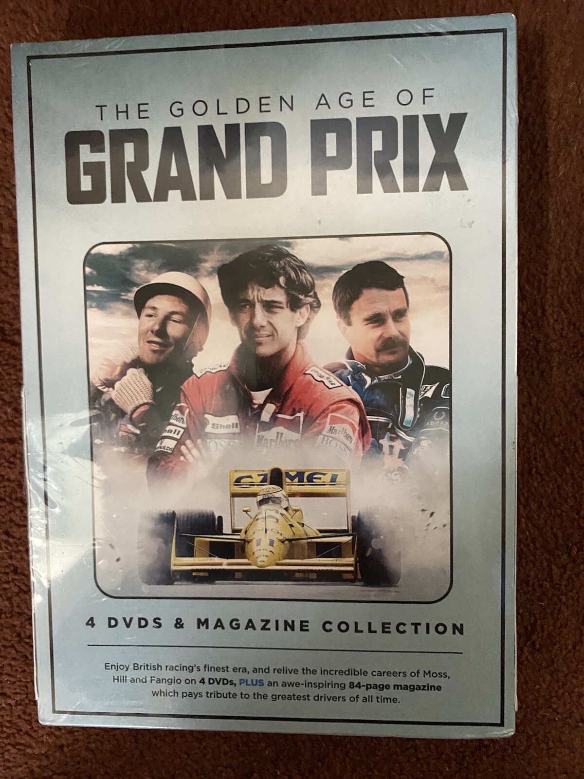 The Golden Age of Grand Prix 4 DVDs & Magazine Collection DVDs Sealed S.Edition