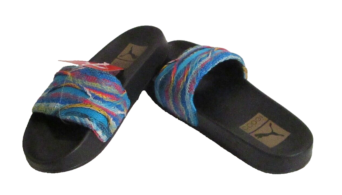 PUMA Leadcat Coogi Slide Sweater 367508 Black Blue Multi Women