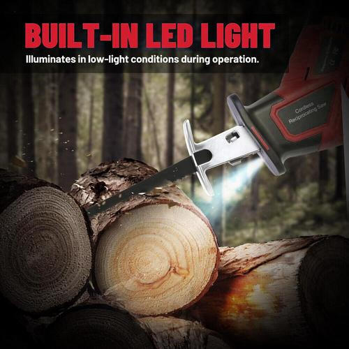 2 Batteries 21V Reciprocating Saw Cordless Hand Saw Electric Wood Metal Cutter - Picture 12 of 12