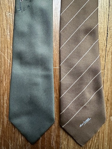 Lot de 2 Fibre Cravate fine Largeur 7 cm Made In France - Imagen 5 de 11