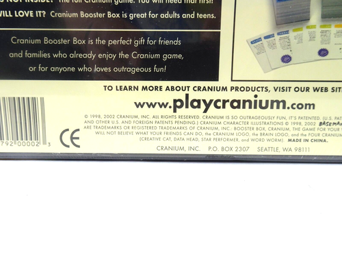 Cranium Booster Box 1 New Cards to Recharge Your Cranium Game FACTORY SEALED - Bild 4 von 6
