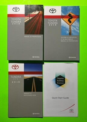 2018 Toyota TUNDRA Factory Owners Manual Set w/ NAV *OEM* (IN