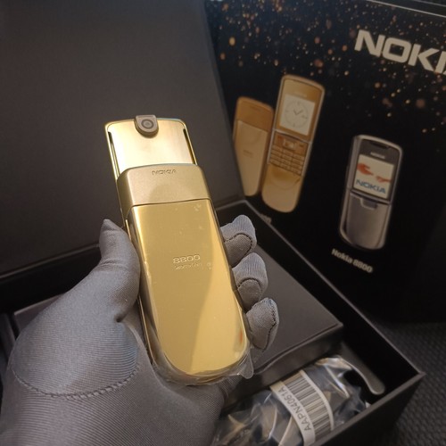 LUXURY RARE Nokia 8800 Sirocco Gold Edition 8800d Unlocked 2G GSM Mobile Phone - Photo 4 sur 19