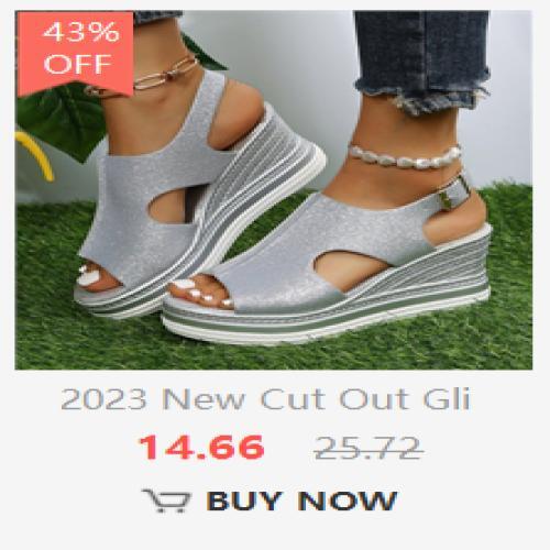 Women Summer Shoes 2024 Mesh Fish Platform Sandals Women's Open Toe Wedge Sandal - Picture 10 of 28