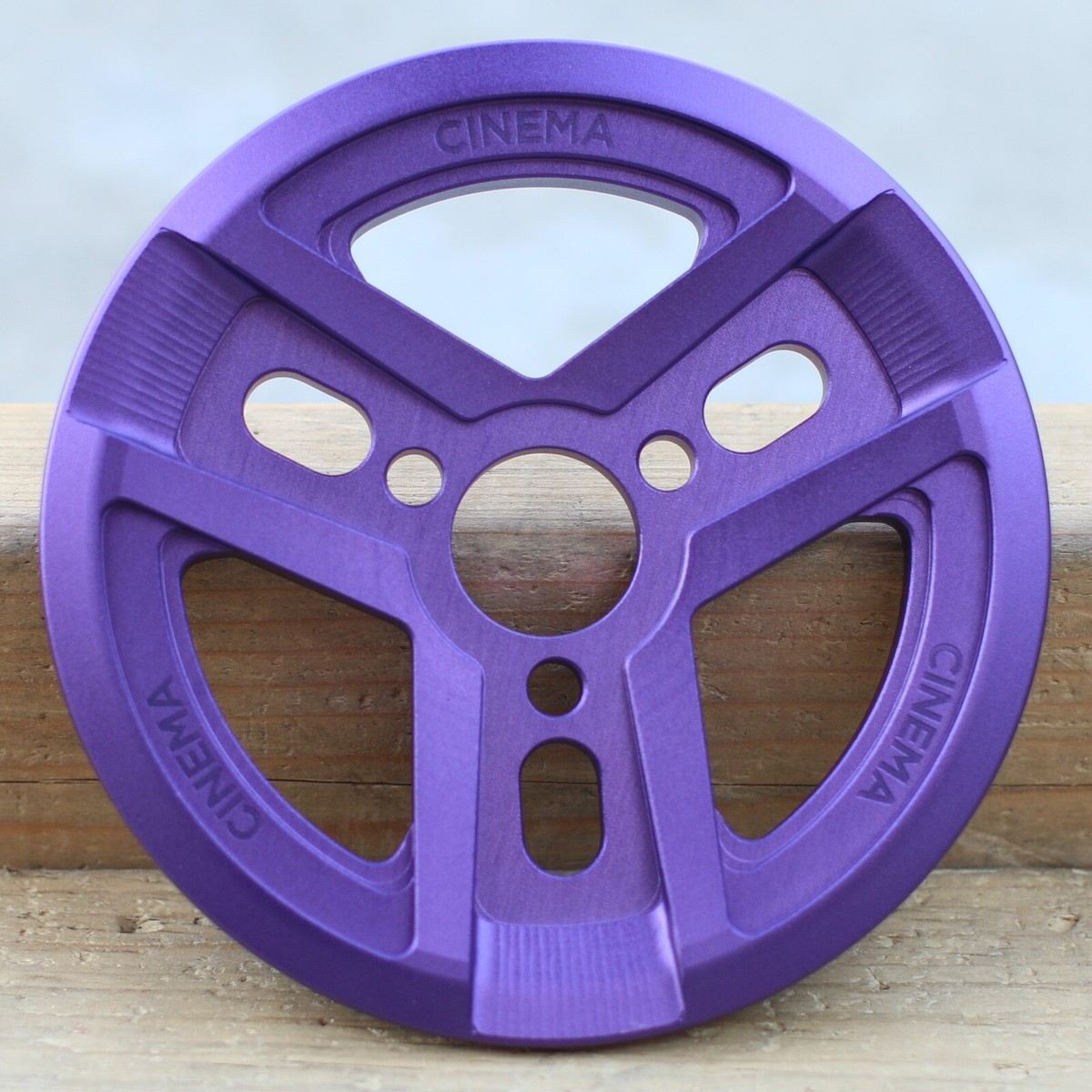 CINEMA BMX REEL GUARD BICYCLE SPROCKET SANDBLAST PURPLE | eBay