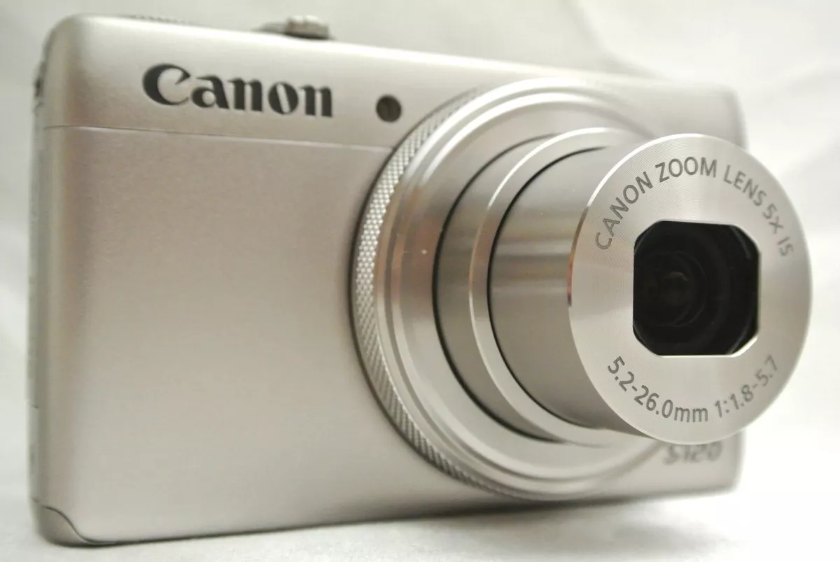 Canon Digital Camera PowerShot S120 (Silver) 1.8 Wide-Angle Lens