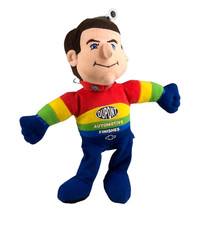 Nascar 1999 Jeff Gordon 24 Cool beans Plush 10" Doll Sitting Dupont Stuffed Toy