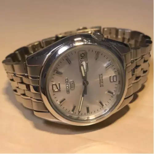 Seiko Seiko 5 SNK385K1 Cal.7S26 Day Date 21 Jewels Automatic Mens Watch Auth