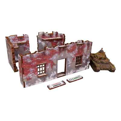 Winter Ruins 1 Terrain - Pre Painted MDF - Warlord Games Bolt Action Miniatures