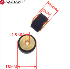 Polea de rodillo de pellizco buje de bronce 2 piezas 13*8*6*2,5 mm para Akai GXC-730D