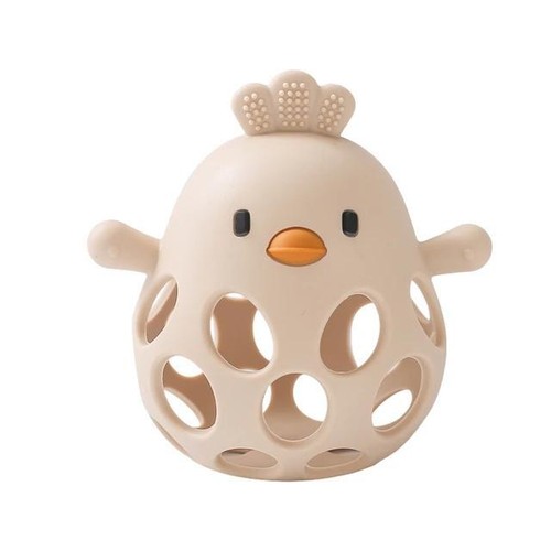 Baby Toys Silicone Hollow Teether Bpa Free 0 12 Months Cartoon Cute Chick Infant - Picture 28 of 33