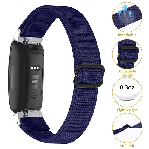 For Fitbit Inspire3 HR 2 Replacement Band Bohemia Woven Nylon Elastic Strap Band - Picture 11 of 30