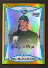 2008 Bowman Chrome #BCP8 Michael McCormick /50 Gold Refractor Prospect Tampa B