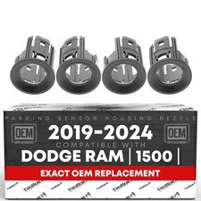 4-pc Parking Sensors Housing Bezel for 19-24 Dodge Ram 1500 - Bumper Parking Aid