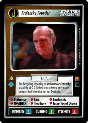 Star Trek CCG RoA Rules of Acquisition Krajensky Founder