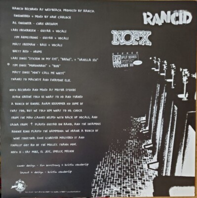 NOFX / Rancid / BYO Split Series / Volume III Better Youth