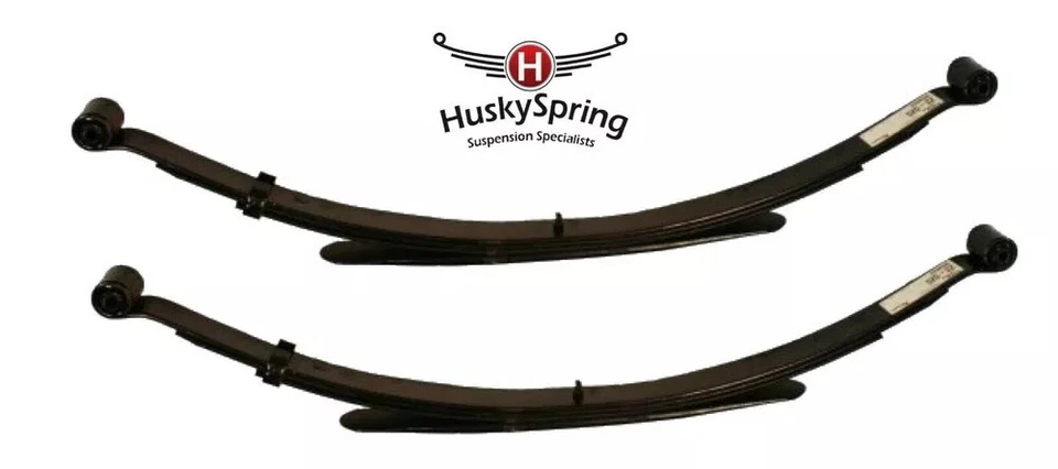 Nuevos 2 paquetes de 4 resortes de hoja HUSKY traseros 52" para Chevy GMC con bujes Foto 2 de 4