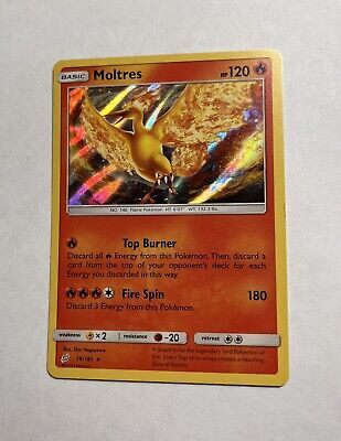 Pokemon Card - Team Up 19/181 - MOLTRES (holo-foil):  - Toys,  Plush, Trading Cards, Action Figures & Games online retail store shop sale