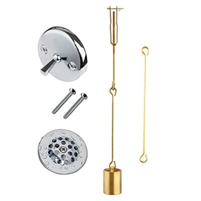 Tub Drain Linkage Assembly with Trip Lever and Strainer Done  Assorted Styles 