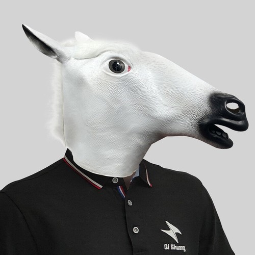 Masquerade Halloween Latex Animal head Mask Carnival Party Cosplay Costumes Prop - Picture 46 of 54